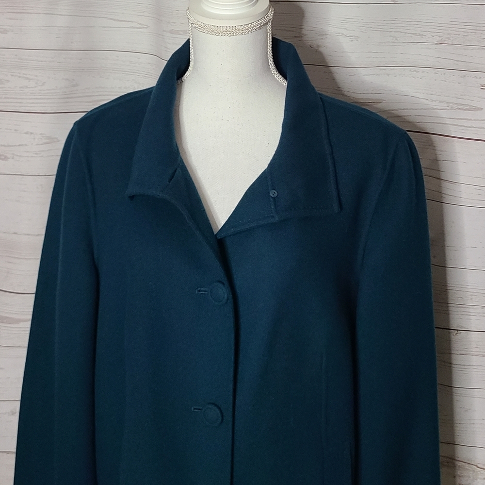 Talbots Wool Collard Button Coat Jacket - image 5